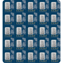 Load image into Gallery viewer, Fortuna Platinum Minted Bar - MULTIGRAM Sheet 1g x 25