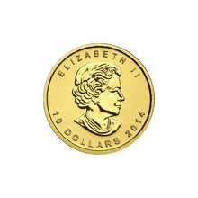 Load image into Gallery viewer, 1/4 oz 2014 Canadian Arctic Fox Gold Coin | Royal Canadian Mint