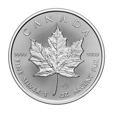 Load image into Gallery viewer, 1 oz 2024 Canadian Maple Leaf King Charles Silver Coin Royal Canadian Mint