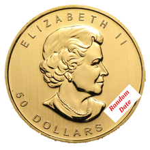 Load image into Gallery viewer, 1 oz Random Year Canadian Maple Leaf Gold Coin