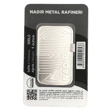Load image into Gallery viewer, Nadir 1 oz Silver Bar in Assay Card