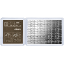 Load image into Gallery viewer, 100 gram Silver Valcambi CombiBar