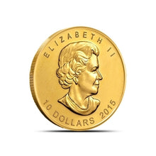 Load image into Gallery viewer, 2015 $10 Canadian Polar Bear and Cub 1/4 oz Gold Coin