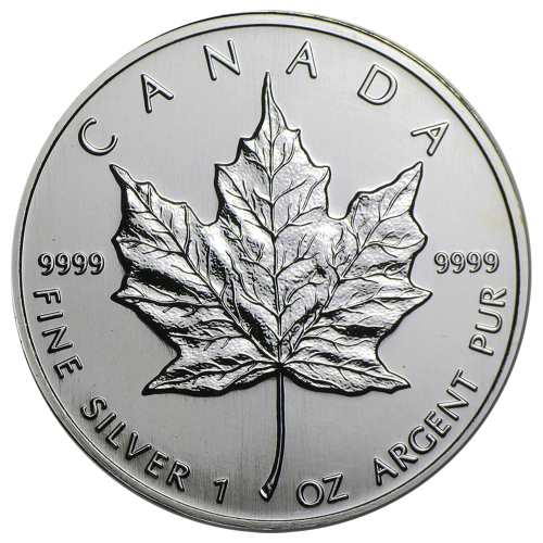貨幣 Sealed 1997 1 oz silver maple leaf 1997 Canadian Maple Leaf 1 oz Silver Coins - Provident Metals