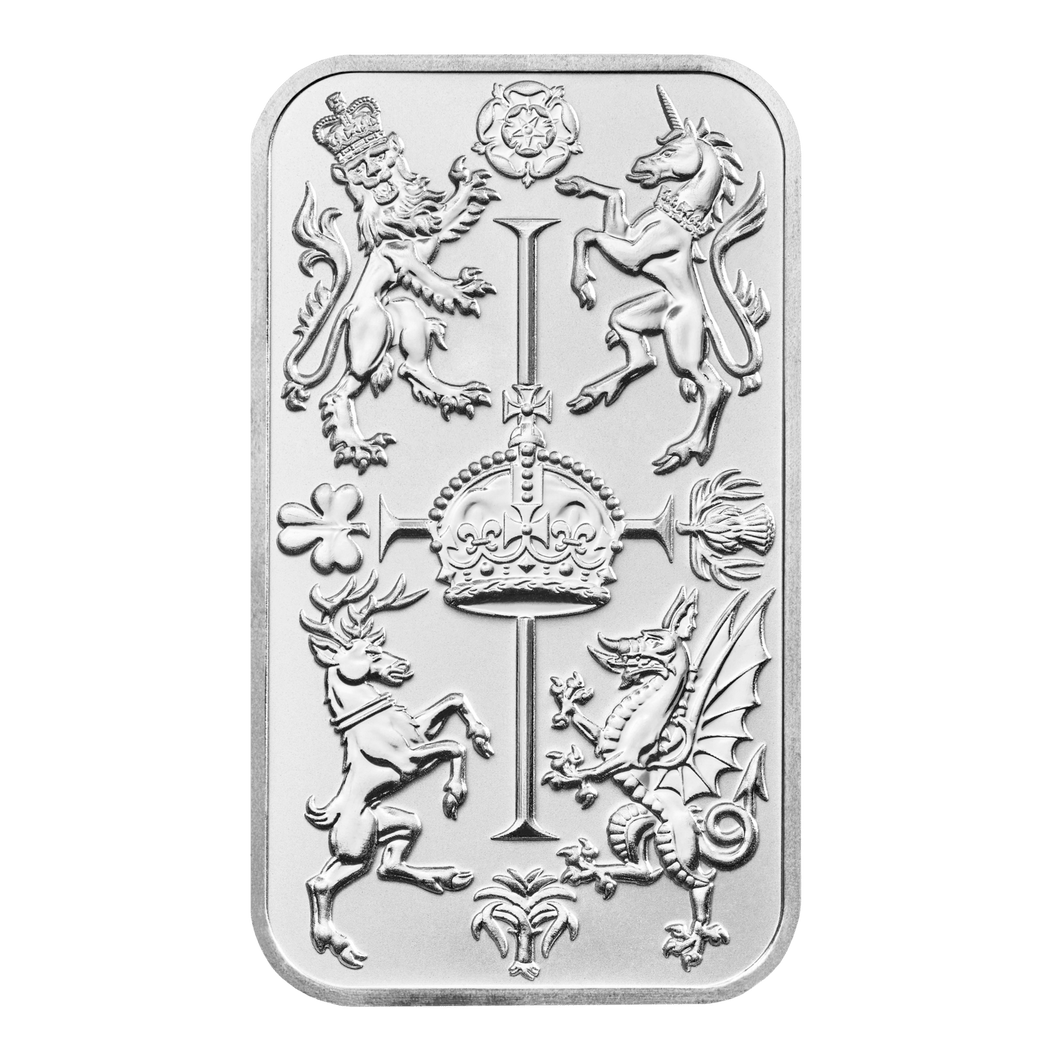 1 oz Royal Celebration Silver Bar The Royal Mint