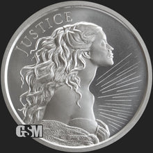 Load image into Gallery viewer, 1 oz Silver Shield Justice Silver Round | Golden State Mint
