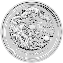 Load image into Gallery viewer, 1 kilo 2012 Lunar Year of the Dragon Silver Coin | Perth Mint
