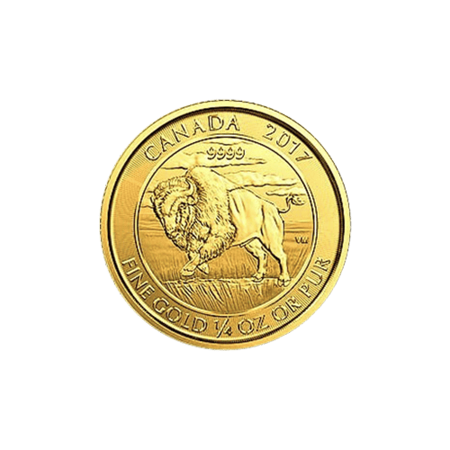 1/4 oz 2017 Canadian Mint Bison Gold Coin