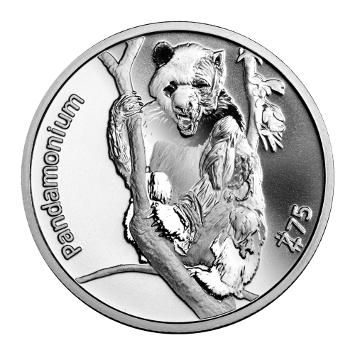 1 oz Silver Zombucks World Pandamonium Round