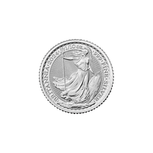 Load image into Gallery viewer, 1/10 oz 2024 Britannia Silver Coin King George - The Royal Mint ( 16 Coins Per Tube )
