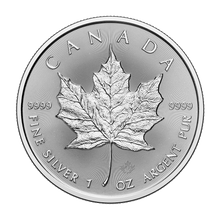 Load image into Gallery viewer, 1 oz 2024 Canadian Maple Leaf King Charles Silver Coin Royal Canadian Mint
