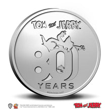 Load image into Gallery viewer, Limited Tom &amp; Jerry 80th Anniversary Lenticular Medal 999 Silver 1 oz Round
