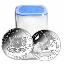 Load image into Gallery viewer, 2023 1 Oz Silver Somali Elephant Coin – Bavarian Mint
