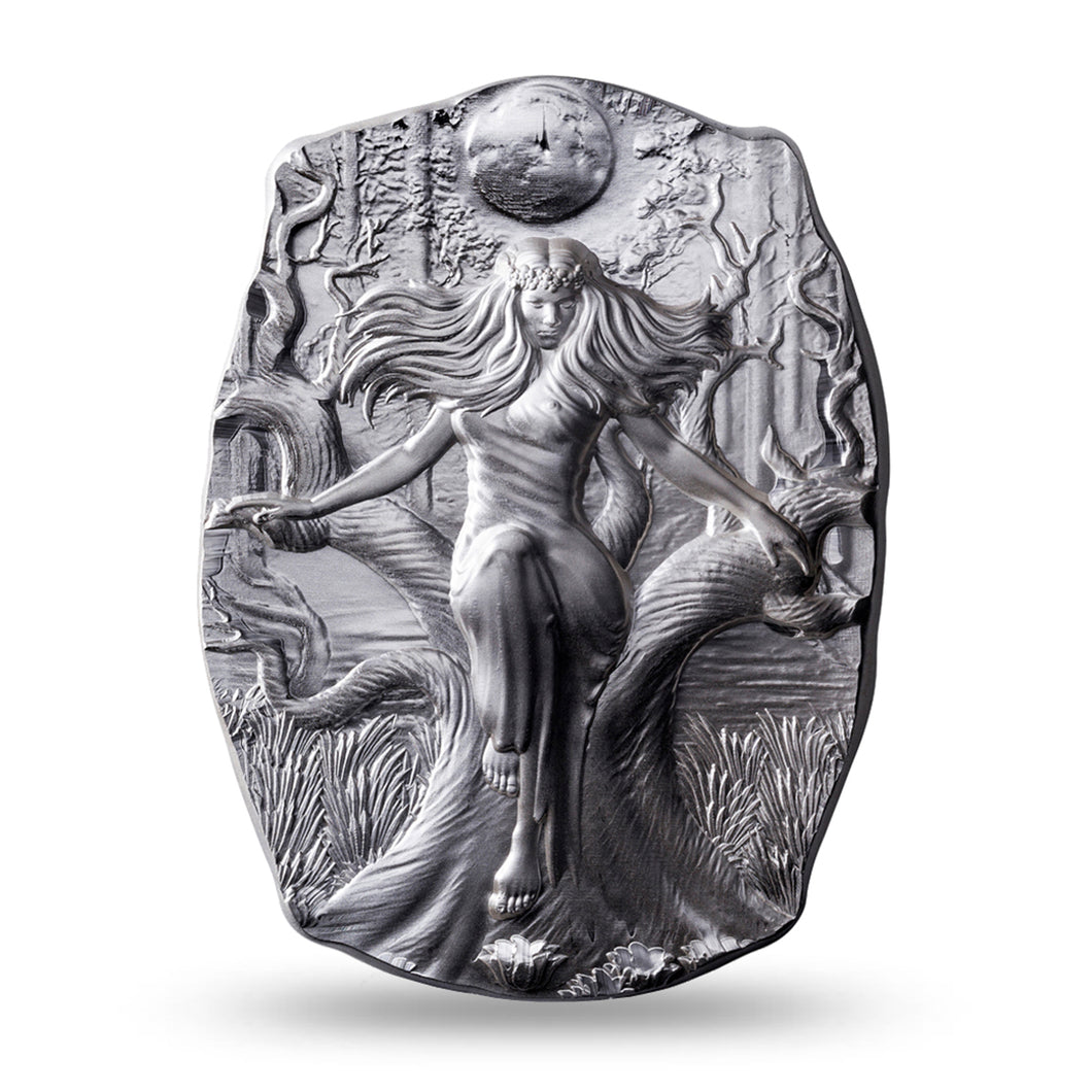 Argentia Silver ‘Goddess Mara’ Bar, 10 oz .9999 – Matte Finish