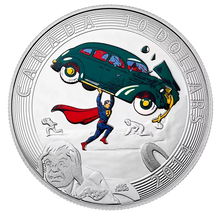 Load image into Gallery viewer, 2014 CANADA $10 ICONIC SUPERMAN - ACTION COMICS #1 (1938) FINE SILVER (NO TAX)
