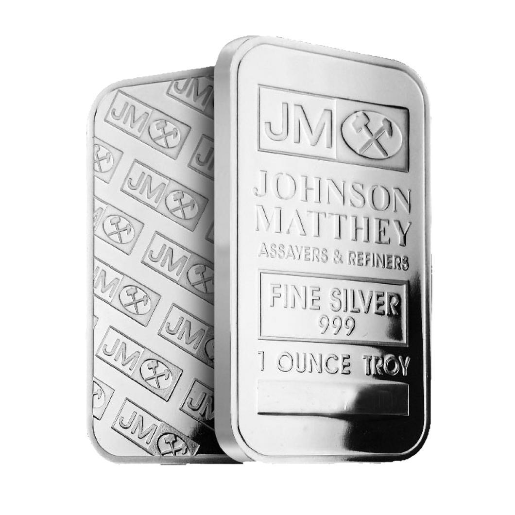 1oz Vintage Premium Johnson Matthey Silver Bar