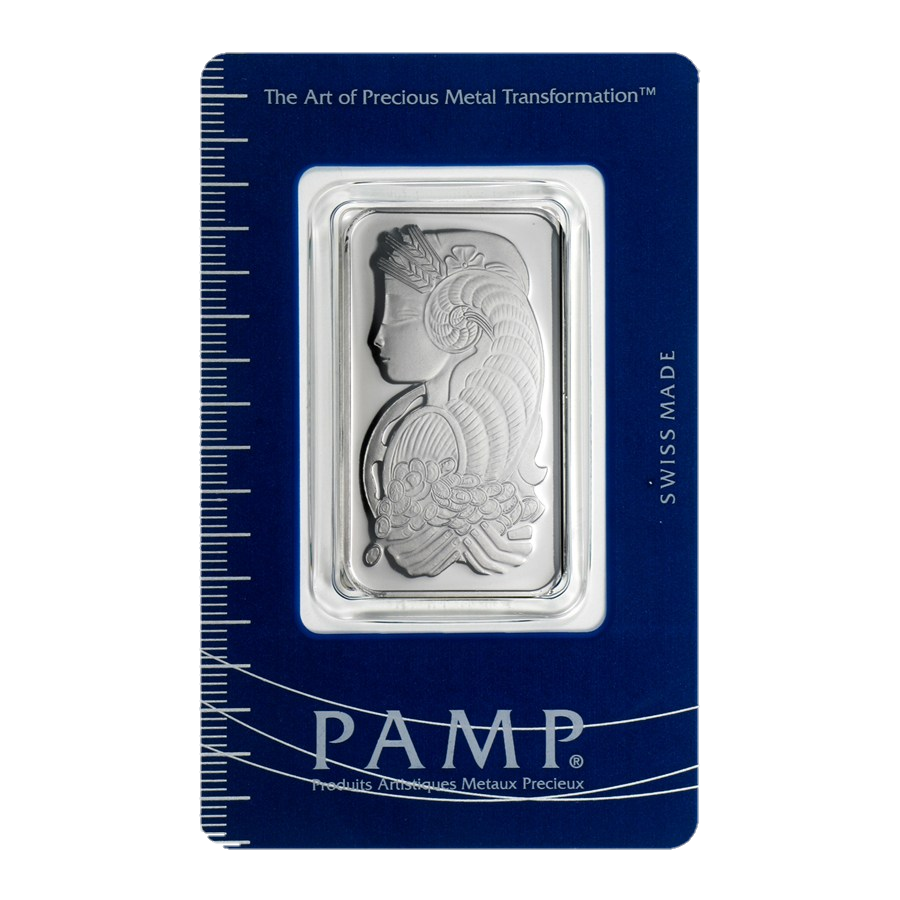 1 oz Platinum Bars PAMP Suisse (In Assay)