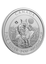 Load image into Gallery viewer, 2021 2 oz Silver Canadian Creatures of the North Coin - The Werewolf
