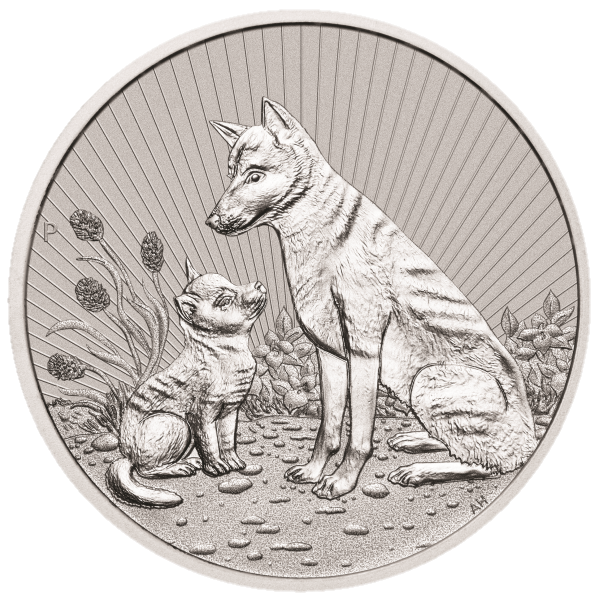 2 oz .999 Silver Austalian Mint Mother Dingo and Pup