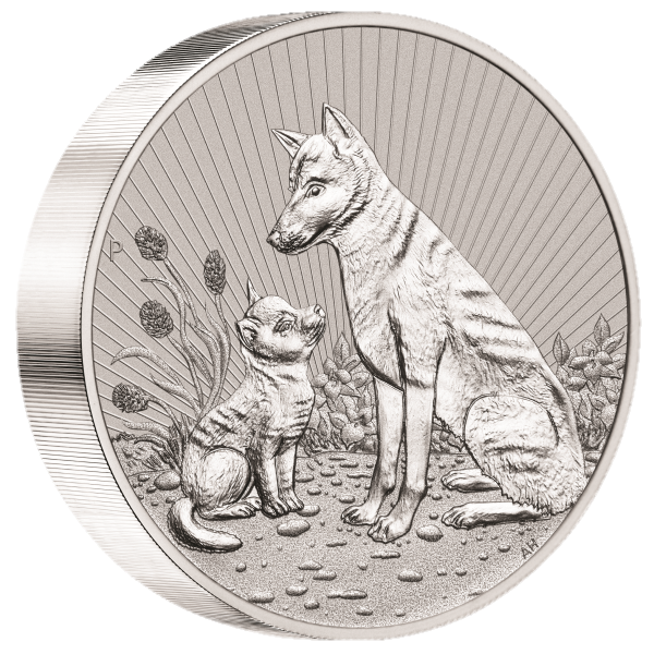 10 oz .999 Silver Austalian Mint Mother Dingo and Pup