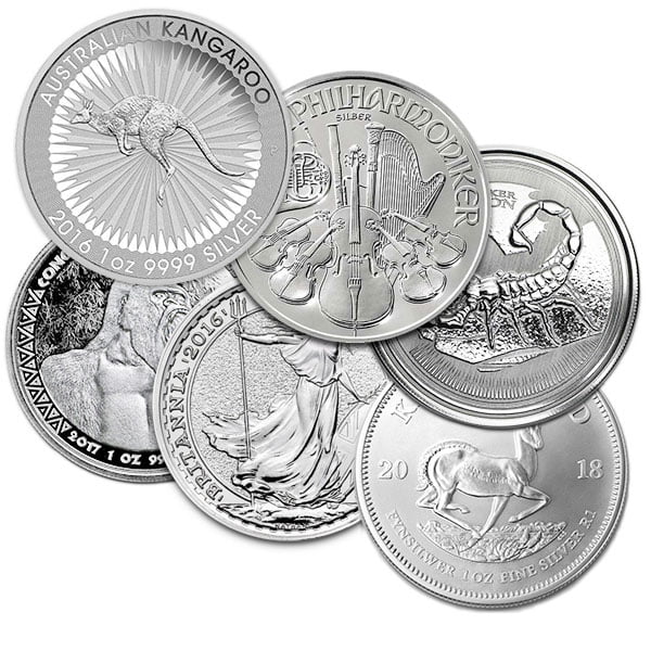 1 Oz Silver Coin Government Minted - .999 Pure (Design Our Choice)