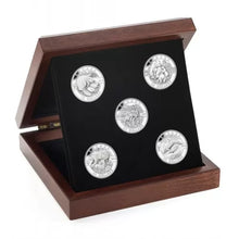 Load image into Gallery viewer, 2013 Canadian $25 O Canada Series - 1 oz Fine Silver 5-Coin Set

