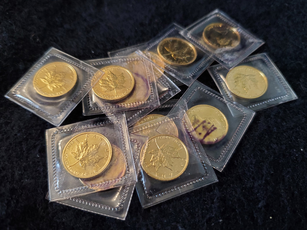 1/10th Gold Maple Leaf Coin Mixed Date