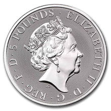 Load image into Gallery viewer, COMPLETER THE QUEEN’S BEASTS COLLECTOR – 2021 2 OZ SILVER BULLION COIN
