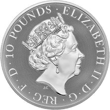 Load image into Gallery viewer, THE ROYAL ARMS 2022 GREAT BRITAIN 10 OZ PURE SILVER BU COIN IN CAPSULE – ROYAL MINT
