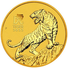 Load image into Gallery viewer, 2022 1/10 Oz Lunar Year of the Tiger(Inc Capsule) – Perth Mint
