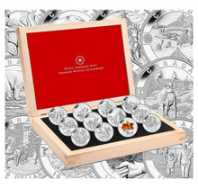 Load image into Gallery viewer, Complete $10 2013 &quot;O Canada&quot; Series 12-Coin Set in a Wooden Display Case
