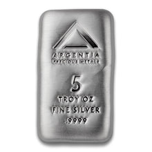 Load image into Gallery viewer, Silver Argentia Precious Metals Cast Bar, 5 oz .9999
