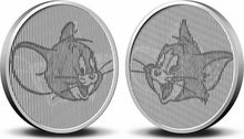 Load image into Gallery viewer, Limited Tom &amp; Jerry 80th Anniversary Lenticular Medal 999 Silver 1 oz Round
