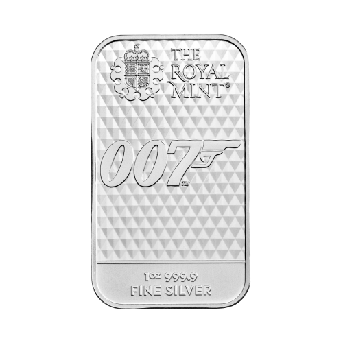 1 oz James Bond 007 Diamonds Are Forever Silver Bar | The Royal Mint