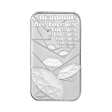 Load image into Gallery viewer, 1 oz James Bond 007 Diamonds Are Forever Silver Bar | The Royal Mint
